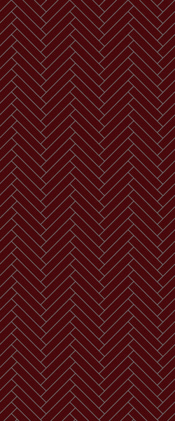 Red Double Herringbone Tile Acrylic Shower Panel 2440mm x 1220mm ( 3mm Thick) - CladdTech