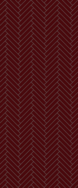 Red Double Herringbone Tile Acrylic Shower Panel 2440mm x 1220mm ( 3mm Thick) - CladdTech