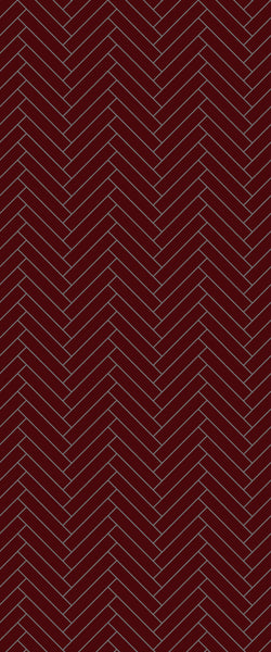 Red Double Herringbone Tile Acrylic Shower Panel 2440mm x 1220mm ( 3mm Thick) - CladdTech