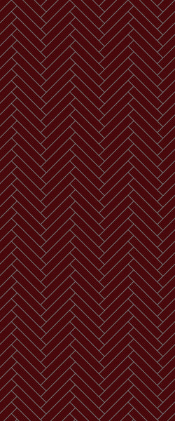 Red Double Herringbone Tile Acrylic Shower Panel 2440mm x 1220mm ( 3mm Thick) - CladdTech