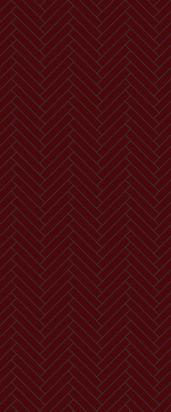 Red Double Herringbone Tile Acrylic Shower Panel 2440mm x 1220mm ( 3mm Thick) - CladdTech