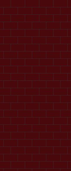 Red Subway Tile Acrylic Shower Panel 2440mm x 1220mm ( 3mm Thick) - CladdTech