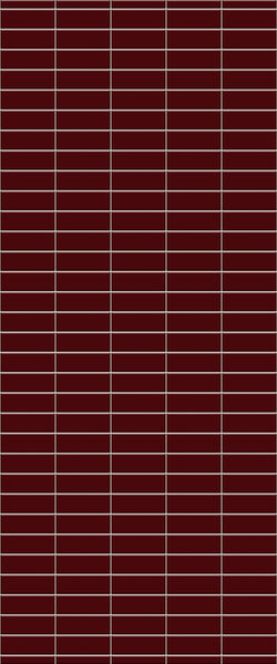 Red Horizontal Block Tile Acrylic Shower Panel 2440mm x 1220mm ( 3mm Thick) - CladdTech