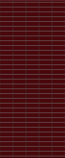 Red Horizontal Block Tile Acrylic Shower Panel 2440mm x 1220mm ( 3mm Thick) - CladdTech