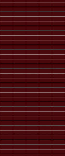 Red Horizontal Block Tile Acrylic Shower Panel 2440mm x 1220mm ( 3mm Thick) - CladdTech