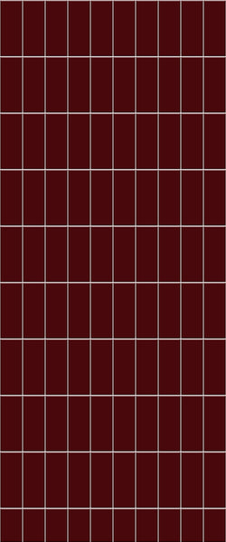 Red Vertical Block Tile Acrylic Shower Panel 2440mm x 1220mm ( 3mm Thick) - CladdTech