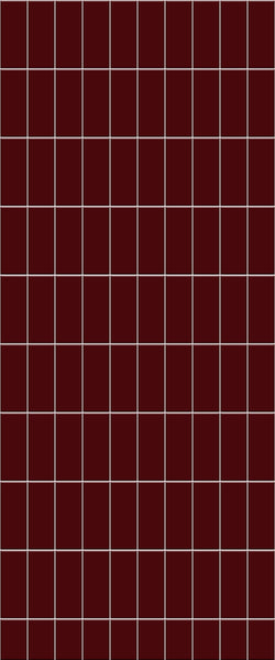 Red Vertical Block Tile Acrylic Shower Panel 2440mm x 1220mm ( 3mm Thick) - CladdTech