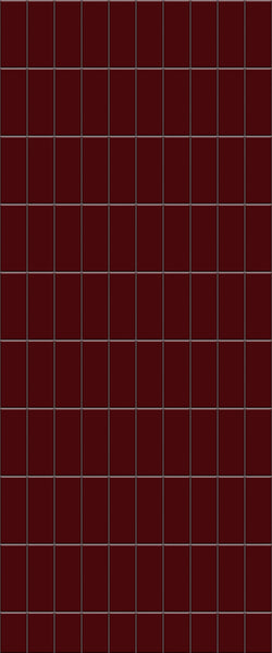 Red Vertical Block Tile Acrylic Shower Panel 2440mm x 1220mm ( 3mm Thick) - CladdTech