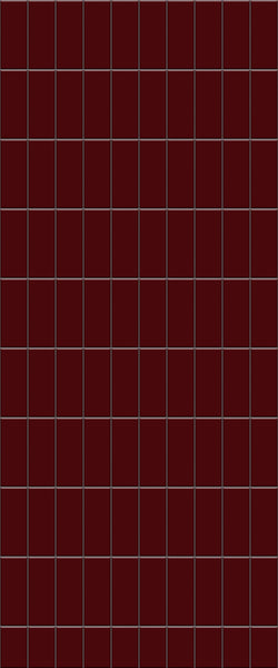 Red Vertical Block Tile Acrylic Shower Panel 2440mm x 1220mm ( 3mm Thick) - CladdTech