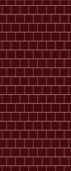 Red Large Square's Tile Acrylic Shower Wall Panel 2440mm x 1220mm ( 3mm Thick) - CladdTech