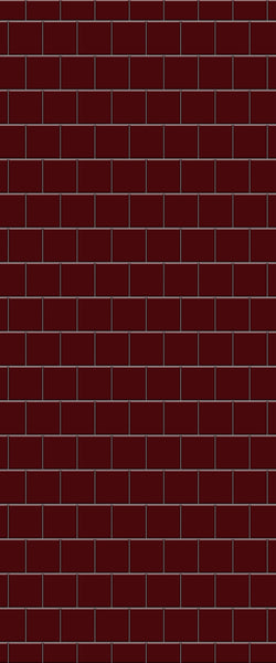 Red Large Square's Tile Acrylic Shower Wall Panel 2440mm x 1220mm ( 3mm Thick) - CladdTech