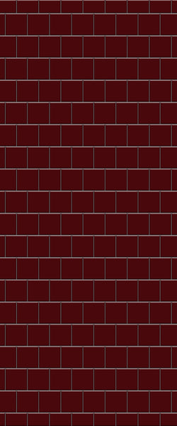 Red Large Square's Tile Acrylic Shower Wall Panel 2440mm x 1220mm ( 3mm Thick) - CladdTech