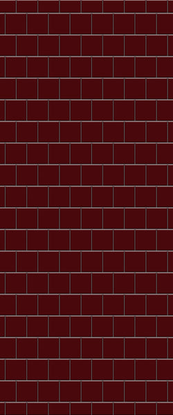 Red Large Square's Tile Acrylic Shower Wall Panel 2440mm x 1220mm ( 3mm Thick) - CladdTech