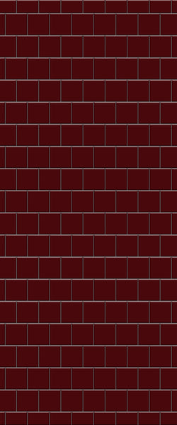 Red Large Square's Tile Acrylic Shower Wall Panel 2440mm x 1220mm ( 3mm Thick) - CladdTech