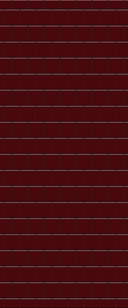 Red Large Square's Tile Acrylic Shower Wall Panel 2440mm x 1220mm ( 3mm Thick) - CladdTech