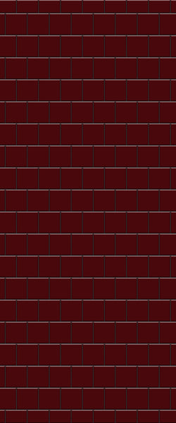 Red Large Square's Tile Acrylic Shower Wall Panel 2440mm x 1220mm ( 3mm Thick) - CladdTech