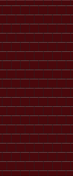 Red Large Square's Tile Acrylic Shower Wall Panel 2440mm x 1220mm ( 3mm Thick) - CladdTech