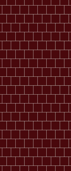 Red Large Square's Tile Acrylic Shower Wall Panel 2440mm x 1220mm ( 3mm Thick) - CladdTech