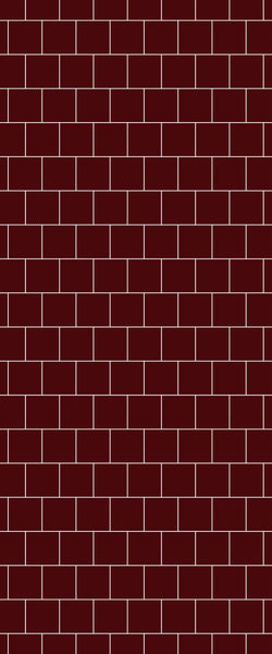 Red Large Square's Tile Acrylic Shower Wall Panel 2440mm x 1220mm ( 3mm Thick) - CladdTech