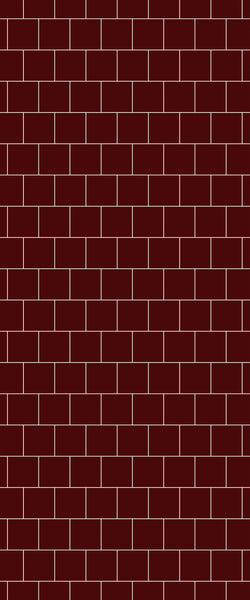 Red Large Square's Tile Acrylic Shower Wall Panel 2440mm x 1220mm ( 3mm Thick) - CladdTech