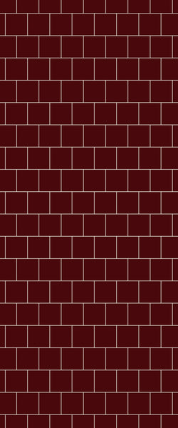 Red Large Square's Tile Acrylic Shower Wall Panel 2440mm x 1220mm ( 3mm Thick) - CladdTech
