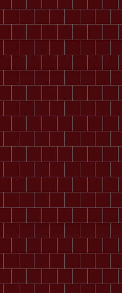 Red Large Square's Tile Acrylic Shower Wall Panel 2440mm x 1220mm ( 3mm Thick) - CladdTech