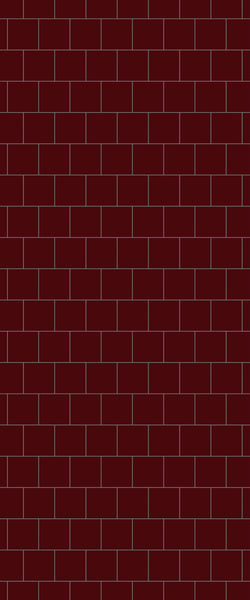 Red Large Square's Tile Acrylic Shower Wall Panel 2440mm x 1220mm ( 3mm Thick) - CladdTech