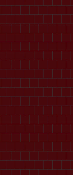 Red Large Square's Tile Acrylic Shower Wall Panel 2440mm x 1220mm ( 3mm Thick) - CladdTech