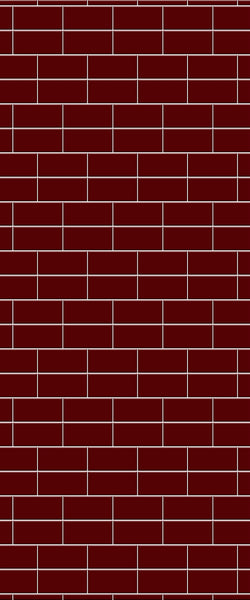 Red Brickbond Tile Acrylic Shower Wall Panel 2440mm x 1220mm ( 3mm Thick) - CladdTech