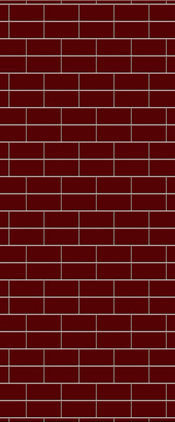 Red Brickbond Tile Acrylic Shower Wall Panel 2440mm x 1220mm ( 3mm Thick) - CladdTech
