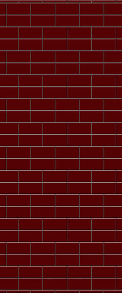 Red Brickbond Tile Acrylic Shower Wall Panel 2440mm x 1220mm ( 3mm Thick) - CladdTech