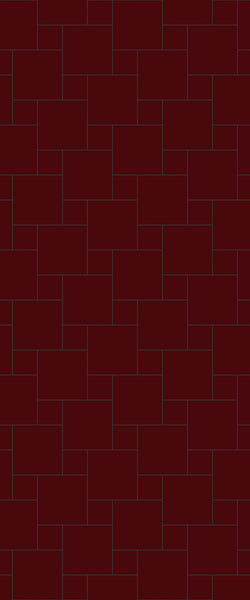 Red Pin Wheel Tile Acrylic Shower Wall Panel 2440mm x 1220mm ( 3mm Thick) - CladdTech