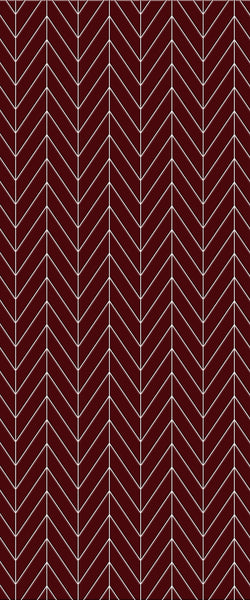 Red Chevron Tile Acrylic Shower Wall Panel 2440mm x 1220mm ( 3mm Thick) - CladdTech