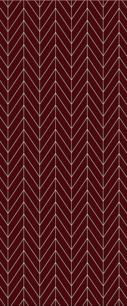Red Chevron Tile Acrylic Shower Wall Panel 2440mm x 1220mm ( 3mm Thick) - CladdTech