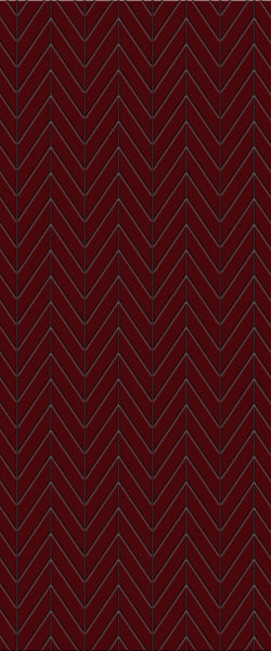 Red Chevron Tile Acrylic Shower Wall Panel 2440mm x 1220mm ( 3mm Thick) - CladdTech