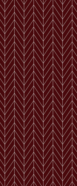 Red Chevron Tile Acrylic Shower Wall Panel 2440mm x 1220mm ( 3mm Thick) - CladdTech