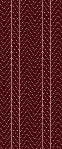 Red Chevron Tile Acrylic Shower Wall Panel 2440mm x 1220mm ( 3mm Thick) - CladdTech