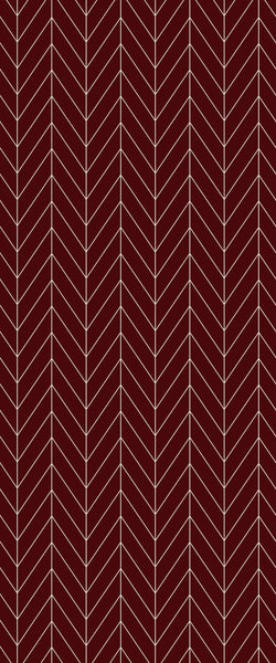 Red Chevron Tile Acrylic Shower Wall Panel 2440mm x 1220mm ( 3mm Thick) - CladdTech