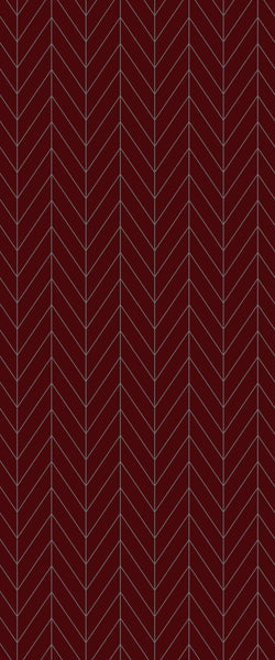 Red Chevron Tile Acrylic Shower Wall Panel 2440mm x 1220mm ( 3mm Thick) - CladdTech