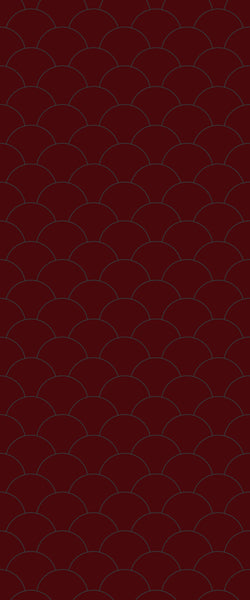 Red Fishscales Tile Acrylic Shower Panel 2440mm x 1220mm (3mm Thick) - CladdTech