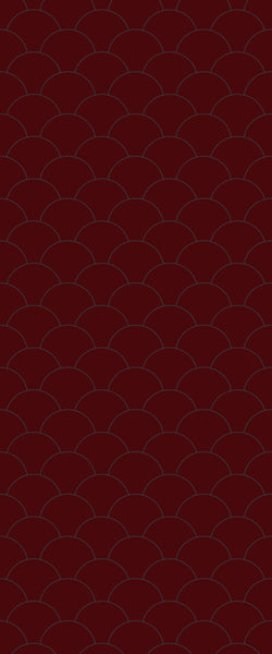 Red Fishscales Tile Acrylic Shower Panel 2440mm x 1220mm (3mm Thick) - CladdTech