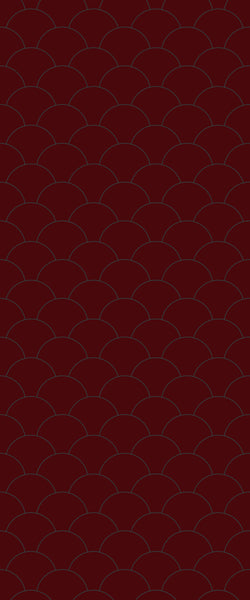 Red Fishscales Tile Acrylic Shower Panel 2440mm x 1220mm (3mm Thick) - CladdTech
