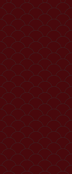 Red Fishscales Tile Acrylic Shower Panel 2440mm x 1220mm (3mm Thick) - CladdTech