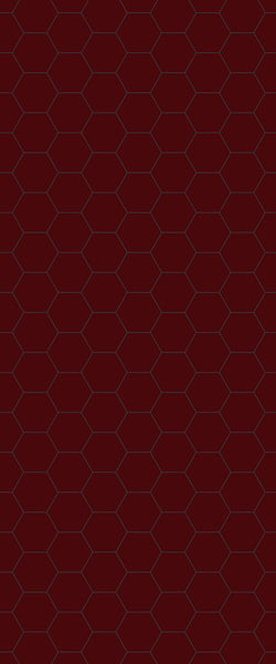 Red Hexagon Tile Acrylic Wall Panel 2440mm x 1220mm (3mm Thick) - CladdTech