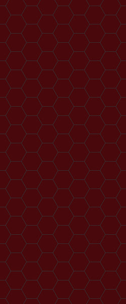 Red Hexagon Tile Acrylic Wall Panel 2440mm x 1220mm (3mm Thick) - CladdTech