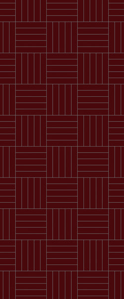Red Mosaic Tile Acrylic Shower Wall Panel 2440mm x 1220mm ( 3mm Thick) - CladdTech
