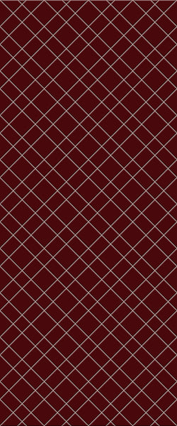 Red Basket Weave Tile Acrylic Shower Panel 2440mm x 1220mm ( 3mm Thick) - CladdTech