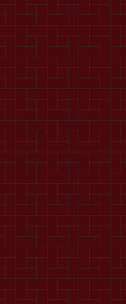 Red Windmill Tile Acrylic Shower Panel 2440mm x 1220mm ( 3mm Thick) - CladdTech