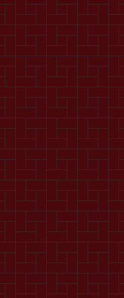 Red Windmill Tile Acrylic Shower Panel 2440mm x 1220mm ( 3mm Thick) - CladdTech