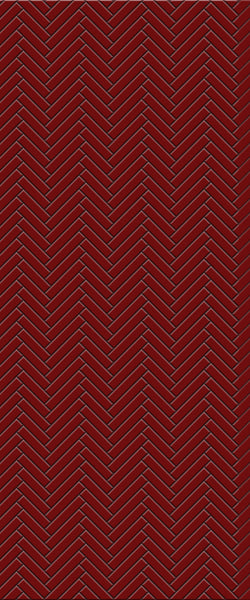 Red Single Herringbone Tile Acrylic Shower Panel 2440mm x 1220mm ( 3mm Thick) - CladdTech